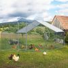 13 x 10 ft Large Metal Chicken Coop, Walk-in Poultry Cage Chicken Hen Run House with Waterproof Cover