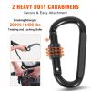 VEVOR Tree Stand Safety Rope, 9 ft/27.43M Treestand Lifeline Rope 30KN Breaking Tension, 0.6'' Hunting Safety Line with Prusik Knot