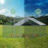 13 x 10 ft Large Metal Chicken Coop, Walk-in Poultry Cage Chicken Hen Run House with Waterproof Cover