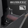 VEVOR Mounted Gun Safe for Pistols, Biometric Gun Safe with Three Quick Access Ways of Fingerprints, Passwords and Keys