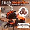 VEVOR Electric Chainsaw Sharpener 140W 5700RPM Fit 0.25" to 0.404" Pitch Chains