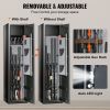 VEVOR 6 Rifles Gun Safe, Rifle Safe with Fingerprint & Digital Keypad Lock, Gun Storage Cabinet for Shotguns with Built-in Storage Locker