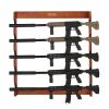 VEVOR Gun Rack, Wood Gun Rack Wall Mount, Gun Display Rack holds 5 Rifles, Shotguns