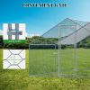 13 x 10 ft Large Metal Chicken Coop, Walk-in Poultry Cage Chicken Hen Run House with Waterproof Cover