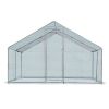 13 x 10 ft Large Metal Chicken Coop, Walk-in Poultry Cage Chicken Hen Run House with Waterproof Cover