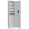53" Fingerprint Touch Panel In-Wall Safe,Hidden Wall Gun Safe for Rifles with Adjustable Shelves