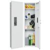 53" Passwod Touch Panel In-Wall Safe,Hidden Wall Gun Safe for Rifles with Adjustable Shelves